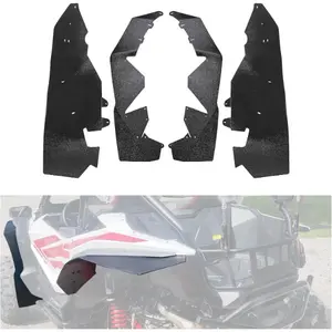 4Pcs Fender Flares Compatible with 2019-2024 Honda Talon 1000X / 1000R 2020-2024 1000X-4 Front Rear Left Right Mud Flap Splash Guard PE Plastic