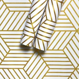 Geometric Peel-and-Stick Wallpaper, Waterproof Vinyl, Easy Home Decor, Perfect for Furniture Renovation, DIY Wall Art, Modern Design, Versatile Application, Peel And Stick Wallpaper Designs