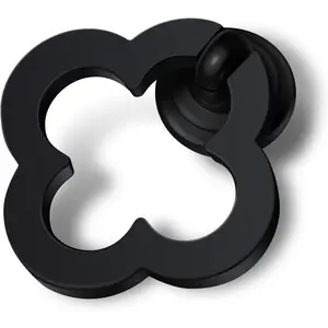 4 Pack Black Cabinet Knobs Zinc Alloy Dresser Knobs Black Drawers Knob 1.97 inch (50mm) Kitchen Cabinet Door Knobs