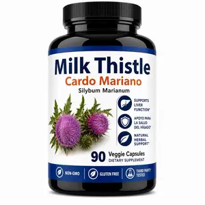 Milk Thistle (Cardo Mariano) Liver Support Supplement – 90 Veggie Capsules | Natural Herbal Detox Formula