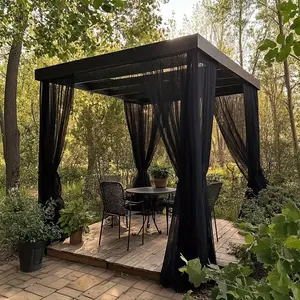 One Piece Pack Adjustable Perspective Outdoor Curtains