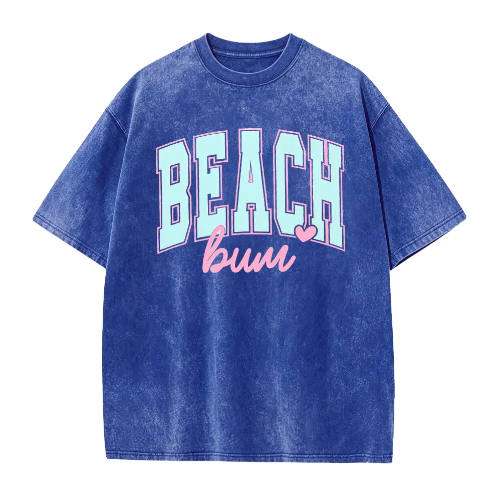 Washed T-shirt-Blue
