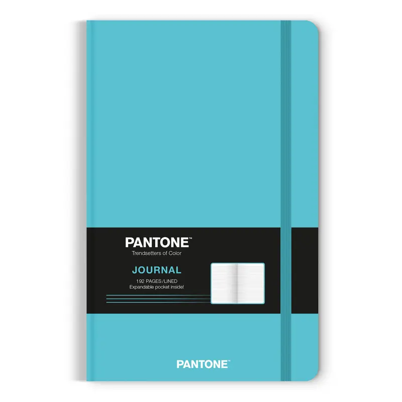 Pantone OFFICIAL Blue | 5.25 x 8.25 Inch Lined Compact Journal | Non-Dated | BrownTrout | Planning Stationery Diary 0