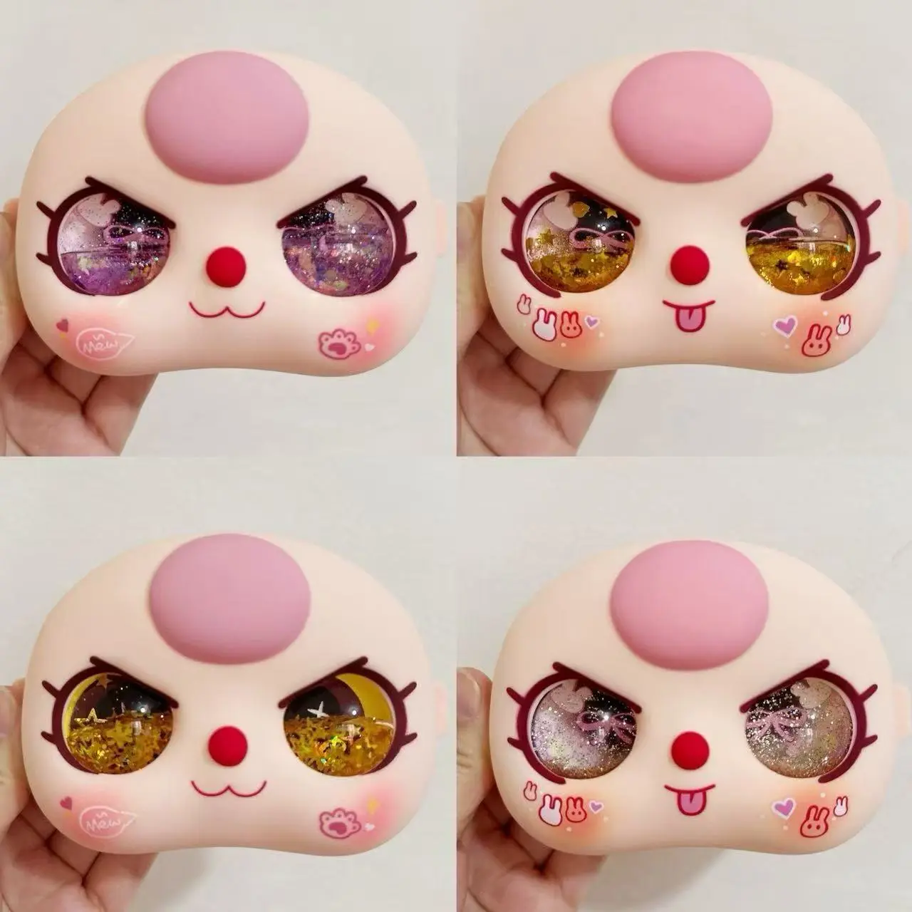 BabyThree stuffed Toy Doll Face and Eyes