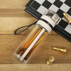 The Ultimate Portable Tea Brewing System.Insulated Glass Infuser Mug Set with Case for Hot/Cold Tea Anywhere.A Trending Gift.