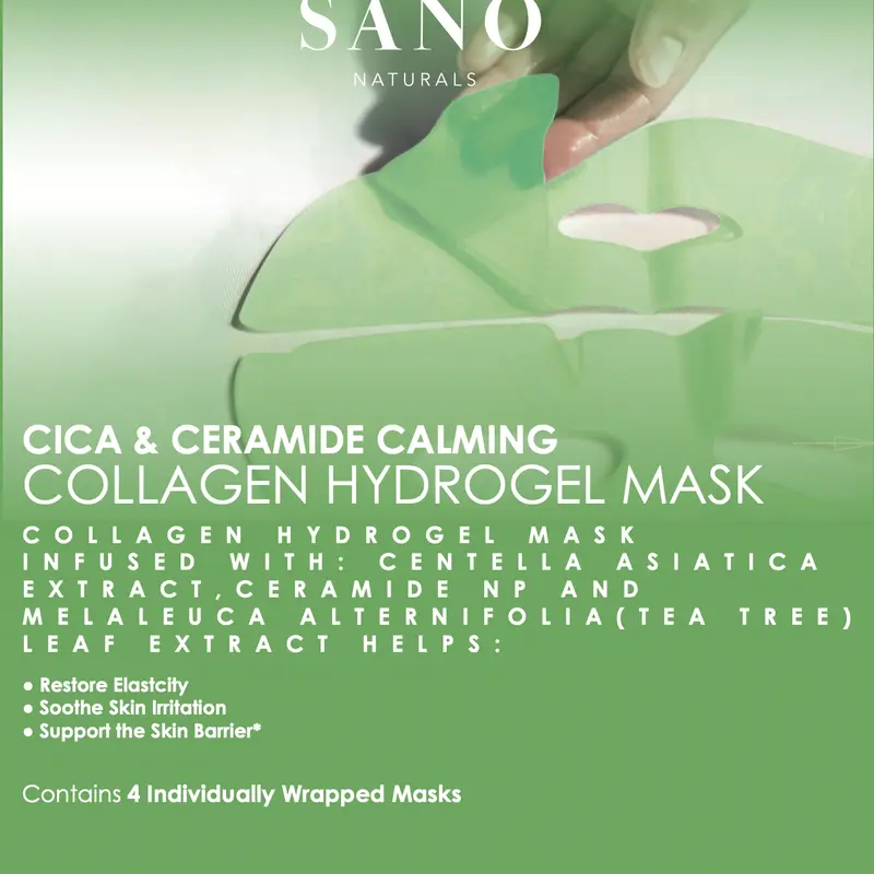 Overnight Collagen Hydrogel Mask - Infused with Centella Asiatica and Tea Tree - Made in Korea