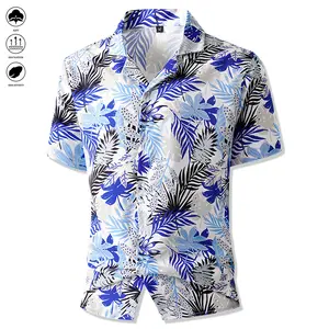 Men's Casual Short Sleeve Button Down Shirt - Lightweight Summer Vacation Beachwear, Outdoor Activities & Resort Wear (Machine Washable)