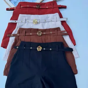 Brazilian Shorts flower belt