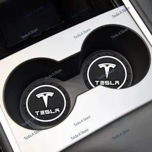 Tesla Car Cup Holder & Water Bottle Rack, Durable Stylish Interior Accessories for Model 3/model Y/model S/model X, Essential Vehicle Organizer