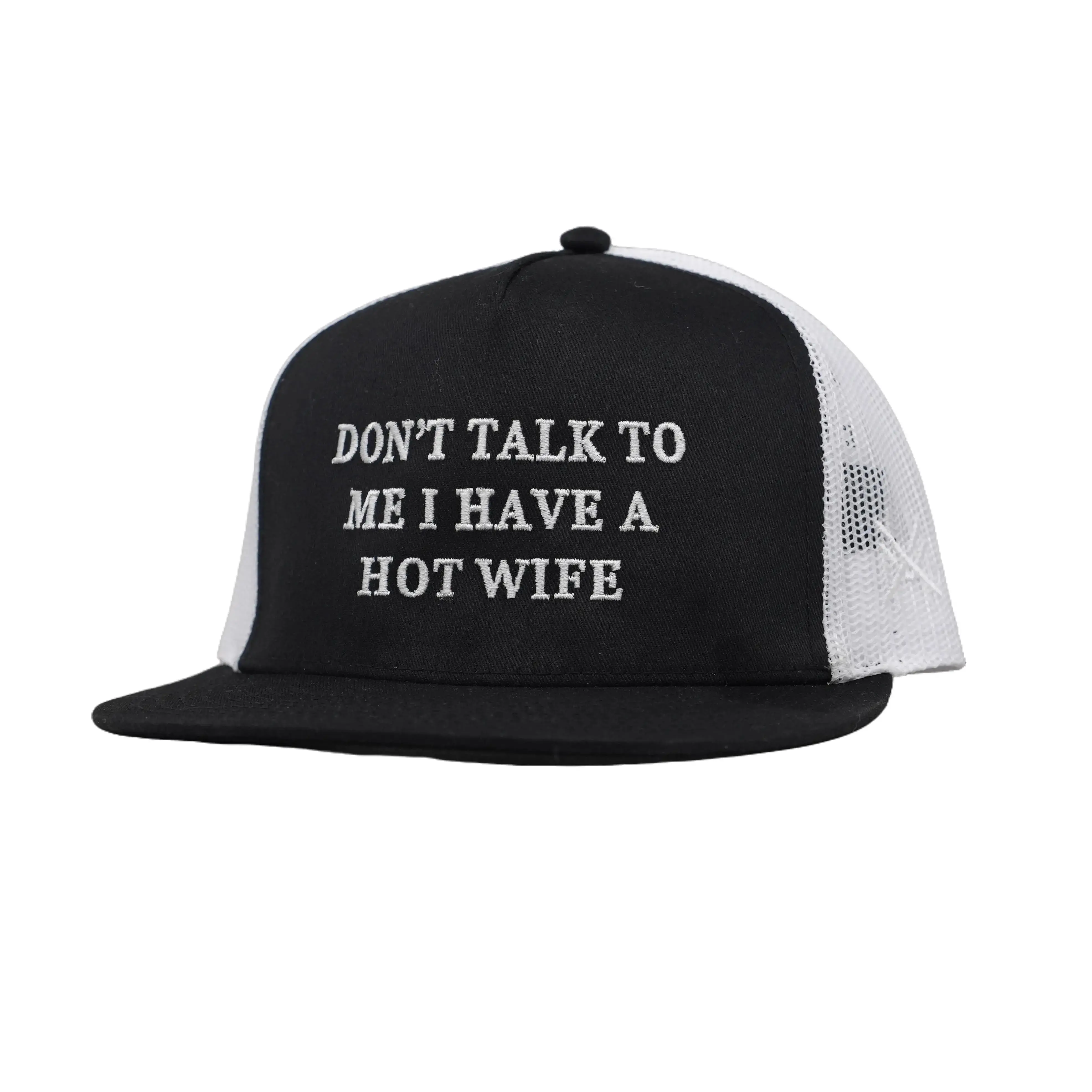 Flat Bill Black/White