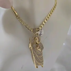 Gold Plated Unisex Chain 250 with Dan Judas Pendant 942 - Stylish and Durable