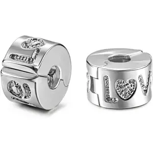 clip spacer charm for bracelet lock stopper bead european openable beads 2