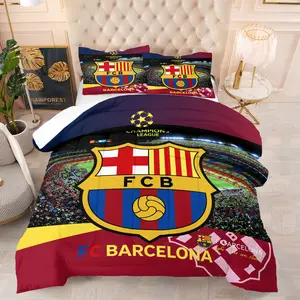 English Premier League Patterned Bedding Set, Soft Bedding Sets, Bed Sheet Set, Soft Adult Bedroom Decoration, Suitable For Giving To Friends And Family, As a Moving And Holiday Gift, Including 1 Blanket And 1 Or 2 Pillowcases Without Pillowcases