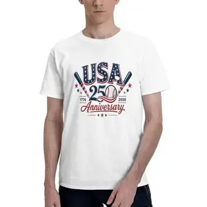 USA 250th Anniversary Men's and Women's T-Shirt, Patriotic Statue of Liberty Print Shirt, Unisex Independence Day 4th of July Outfit, 1776–2026 Semiquincentennial Patriotic T-Shirt