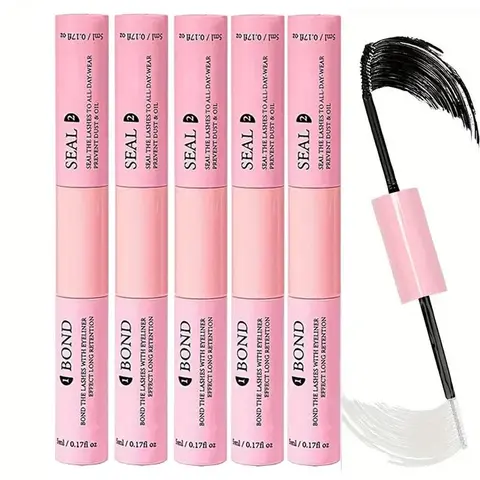 Long-Lasting Eyelash Glue, 5 Counts/set Waterproof Eyelash Extension Glue, Professional Eye Makeup Tool for Women & Girls Bond