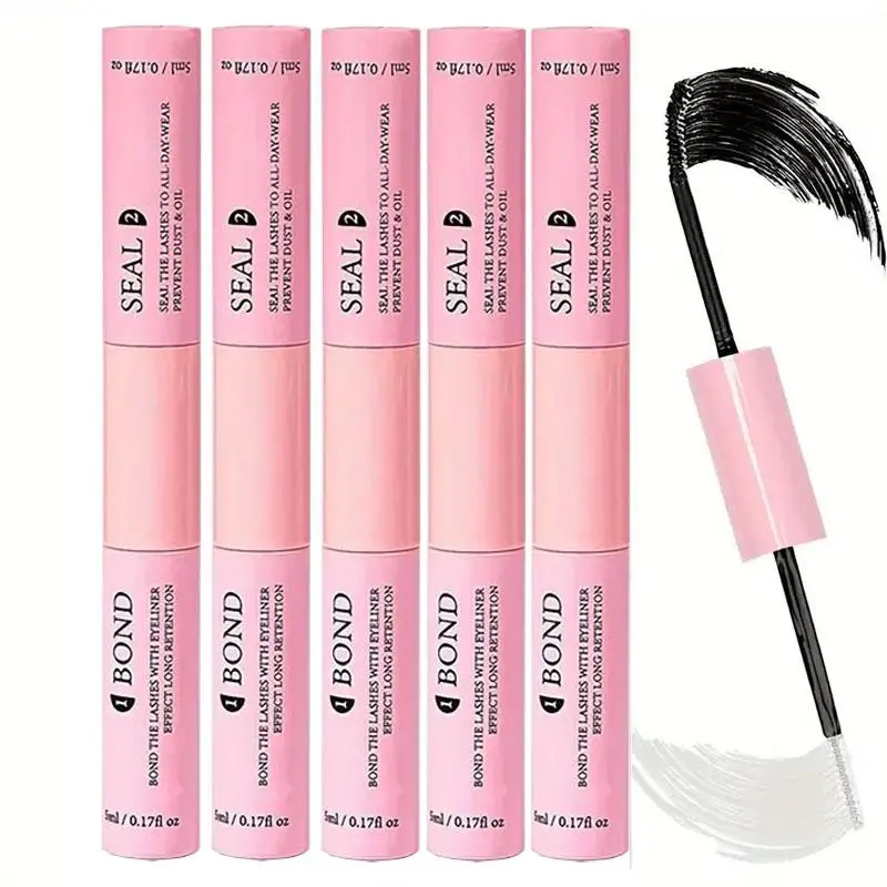 Long-Lasting Eyelash Glue, 5 Counts/set Waterproof Eyelash Extension Glue, Professional Eye Makeup Tool for Women & Girls Bond