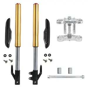 630mm Front Forks 45/48mm Triple Tree Clamp w/ 12mm Axle for Mini Pit Monkey Dirt Bike Razor MX650 CRF50 XR50 SSR Apollo Coolster 70cc 90cc 110cc 125cc