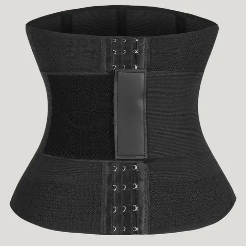 Women's Solid Waist Trainer Short, Adjustable Hook and Eye Closure Tummy Control Body Shaper, Women's Shapewear Clothing, Women's Waist Trainer Slim Fashion, Summer Outfits 2024