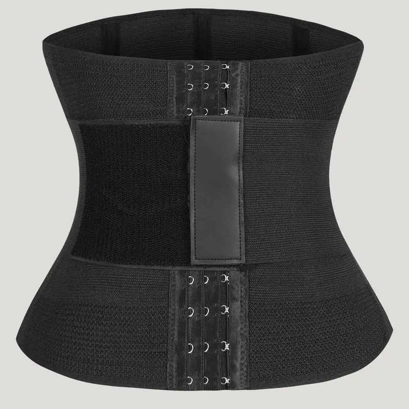 Women's Solid Waist Trainer Short, Adjustable Hook and Eye Closure Tummy Control Body Shaper, Women's Shapewear Clothing, Women's Waist Trainer Slim Fashion, Summer Outfits 2024