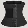 Women's Solid Waist Trainer Short, Adjustable Hook and Eye Closure Tummy Control Body Shaper, Women's Shapewear Clothing, Women's Waist Trainer Slim Fashion, Summer Outfits 2024