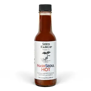NashSeoul Hot Sauce - Nashville hot meets Korean BBQ - Medium Heat, Sweet & Umami - Spicy Dipping, Dousing, Marinating, and Cooking