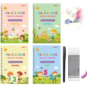 Magic Practice Copybook,Number Tracing, sank magic practice copybook for kids for Preschoolers with Pen