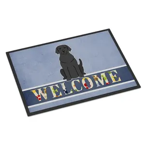 212 MAIN Felt Fade-Proof Rectangular Welcome Mat with Labrador Print, 18x27 in, Felt Backing, Rubber Grip, Rectangular Shape Indoor Outdoor Rugs