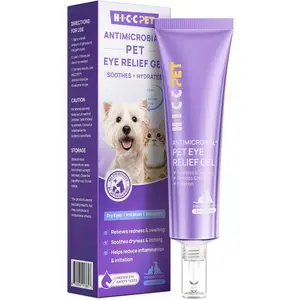 Dog Eye Gel, Vet-Recommended Dog Eye Infection Treatment, Cat Eye Drops Wash, Soothes Irritation, Moisturizes Dry Eyes, Pet Eye Drops Ointment Alternative for Dogs, Cats, Horses. 2 fl oz