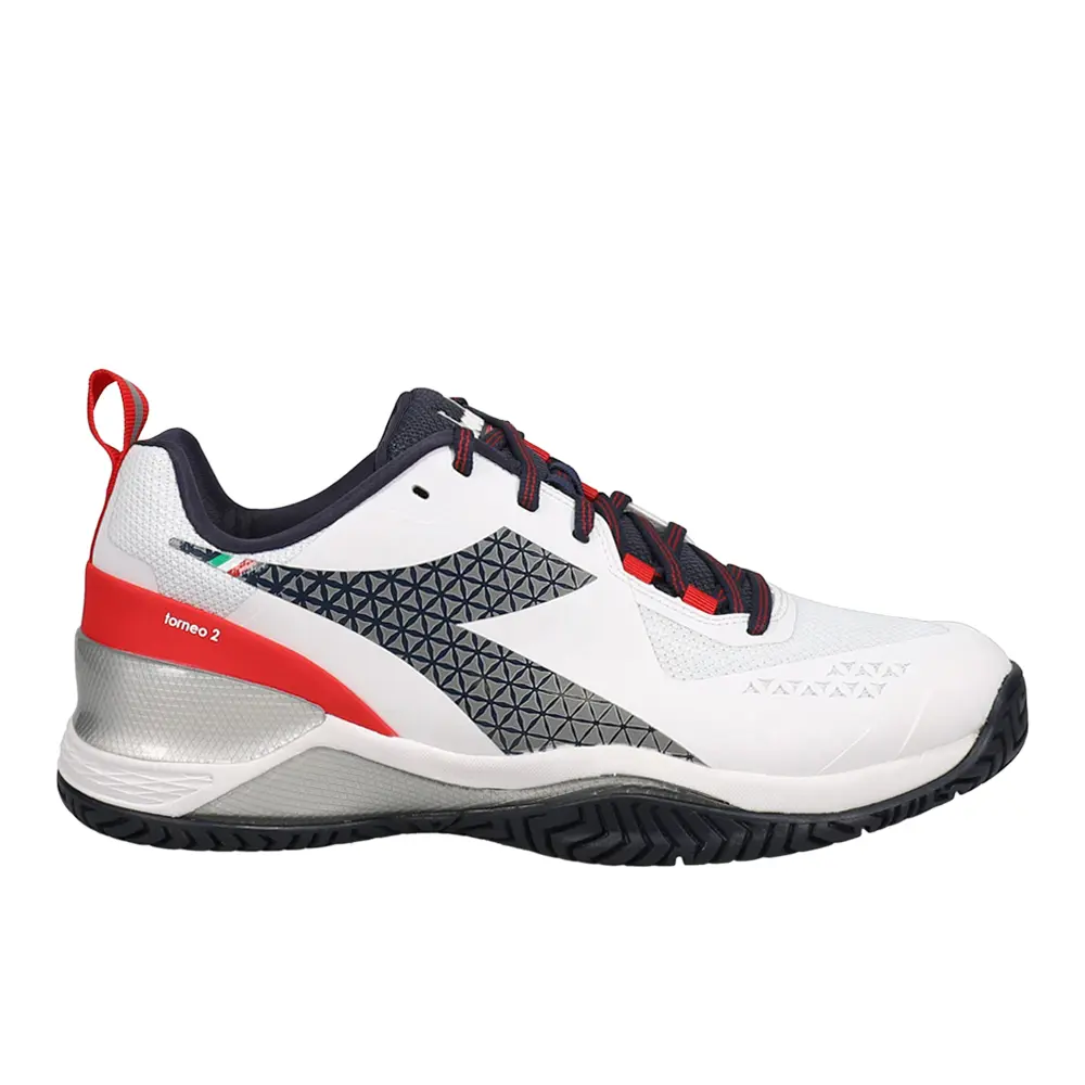 diadora Mens Blushield Torneo 2 All Ground Tennis Sneakers Shoes - White