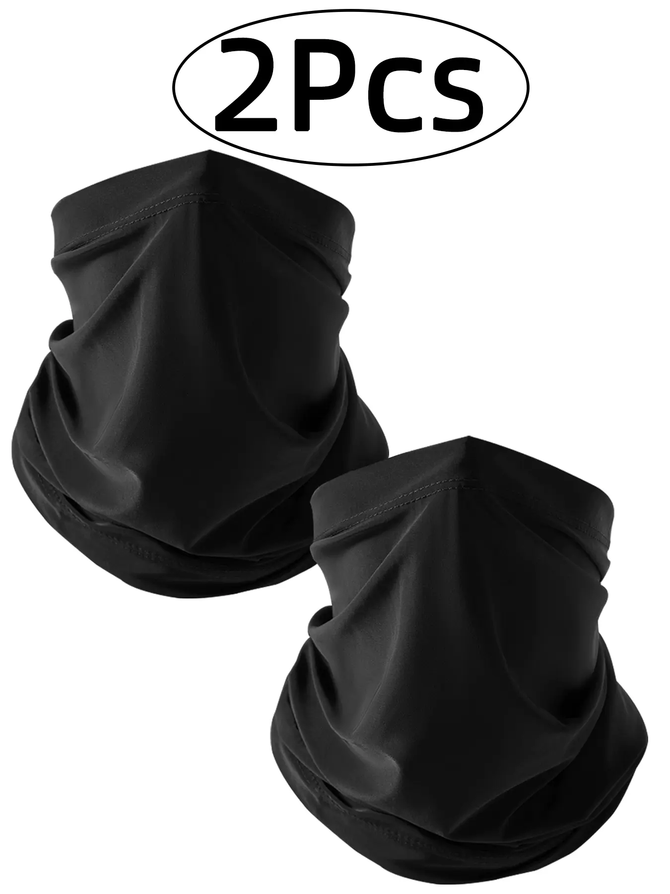 2Pcs-Thin Outdoor Sun Protection Neck Gaiter Masks, Summer UV Protection Cover, Driving Sports Fishing Cycling, Lightweight Breathable, Outdoor Sports Mask