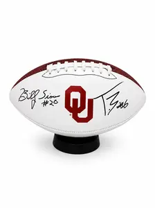 Billy Sims/Tory Blaylock Autographed OU Football