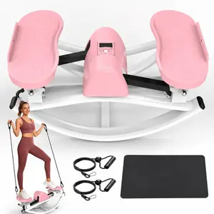 Compact U-Shape Mini Stepper Machine for Home Workout, Stair Foot Pedal Stepper with Resistance Training, Home Exercise Stepping