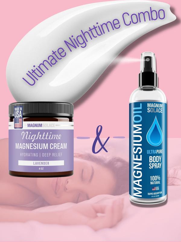 Pure Magnesium Oil Body Spray - Apply to Legs and Feet at Night