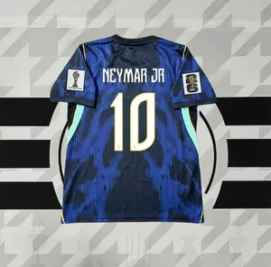 2026 away Blue #10 Neymar Short Sleeve Soccer Quick DryingJersey