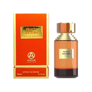 ANFAR LONDON Peach Desire Extrait de Parfum 3.4 fl.oz. Long Lasting Unisex Perfume with Peach Rum & Patchouli Notes for Men & Women