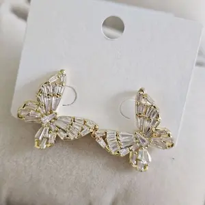 14k Laminated Gold Stud Earrings, Stylish Minimalist Jewelry for Daily Wear