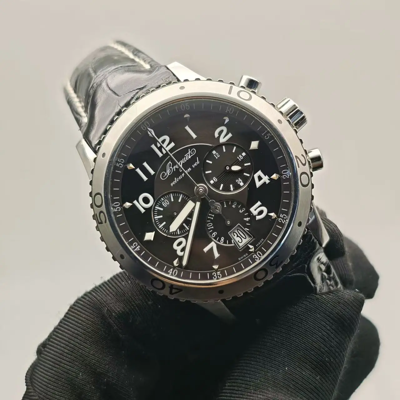 Breguet Type XXI 3810ST/92/9ZU Flyback Chronograph 42mm Stainless Steel Pilot Watch
