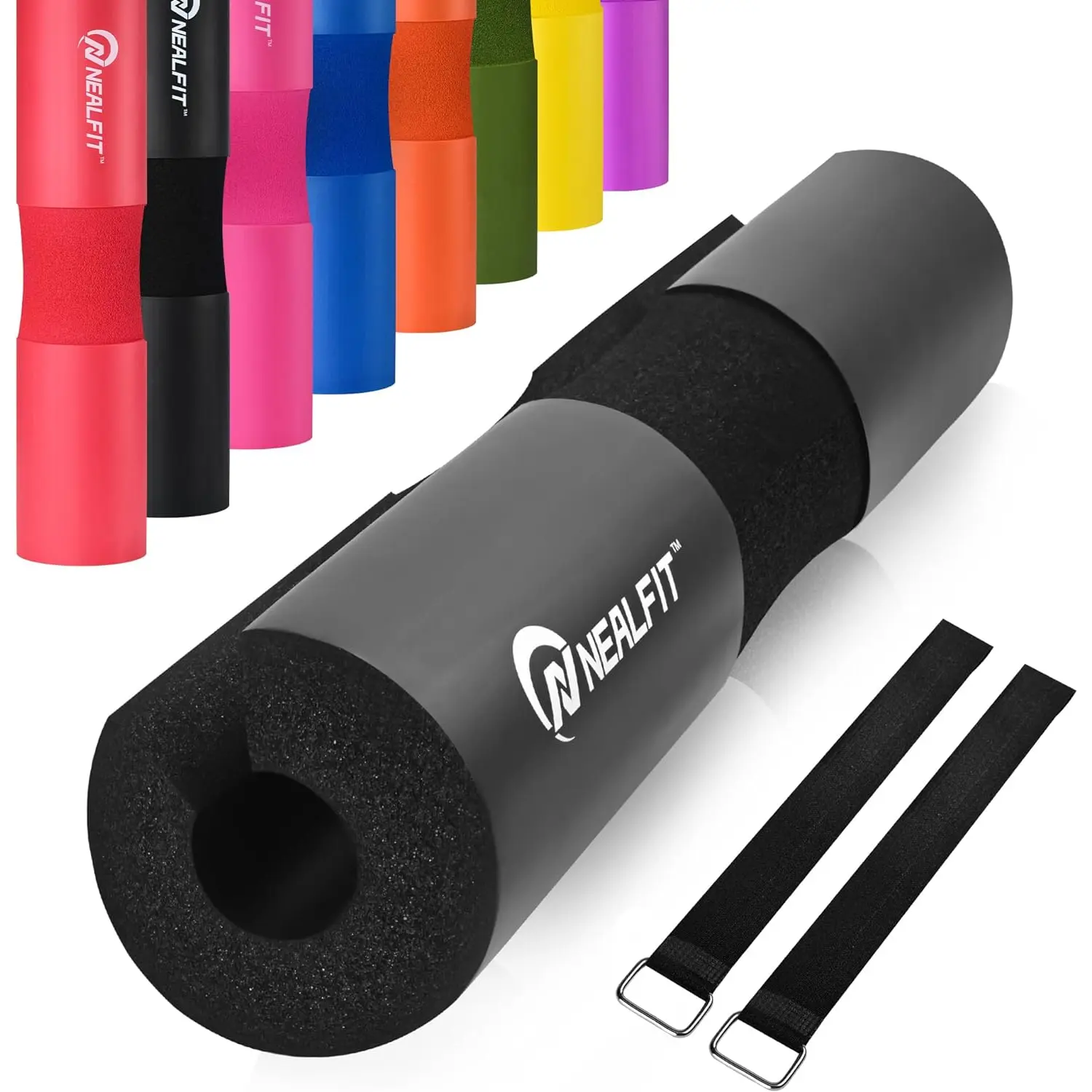 Barbell Pad Squat Pad for Squats—Squat Bar Pad—Great for Weightlifting,Lunges and Hip Thrusts—Foam Sponge Pad—Fit Standard and Olympic Bars Perfectly NEALFIT