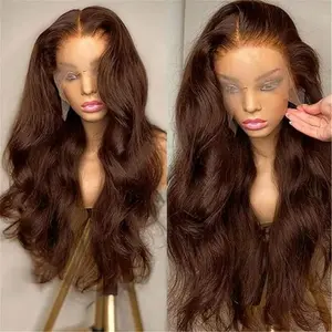 Bling Hair 13x6 13x4 Hd Pre Plucked Lace Chocolate Brown Color Wig Human Hair 34 Inch Lace Front Wigs Human Hair Pre Plucked With Baby hair Colored Hd Lace Frontal Wigs For Black Women TikTokShopHolidayHaul