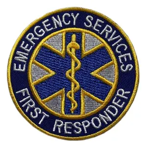 EMT Emergency Services First Responder Patch [Iron on Sew on -3.0 inch -MM2]