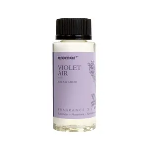 Aromar Plus Violet Air Diffuser Oil - Calming Floral & Herbal Blend with Lavender Rosemary & Sandalwood for Relaxation Focus & Confidence
