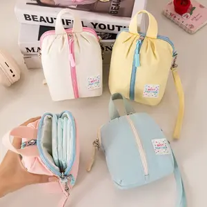 New Color Series Storage Bag, Compact Portable Travel Makeup Organizer, Coin Purse, Sanitary Pad Holder, Can Be Used as Handbag Accessory