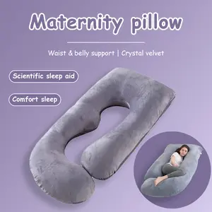 TTZZ Pregnancy Pillows, U-Shape Full Body Pillow, Removable Cooling Cover, Pregnancy Pillows for Sleeping, Body Pillows for Adults, Maternity Pillow and Pregnancy Must Haves
