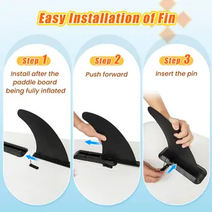 COSTWAY - 11 Feet Premium SUP Inflatable Stand Up Paddle Board with Accessories and Repair Kit-L