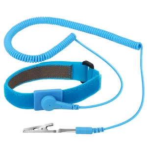 STREBITO Anti Static Wrist Strap, 13" Adjustable Antistatic Wrist Band Grounding Bracelet ESD Wrist Strap with Alligator Clip, Extra Long Cord Electronics Repair Tool for Laptop Computer PC Building