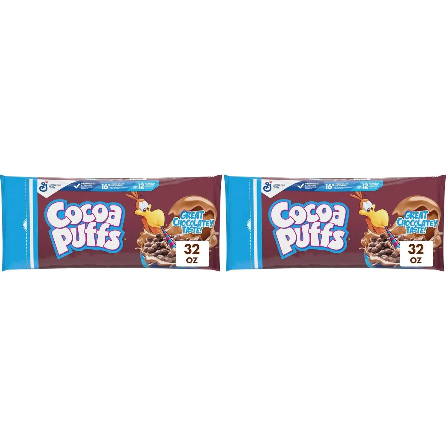 Cocoa Puffs, Chocolatey Breakfast Cereal, Made with Whole Grain, 10.4 oz