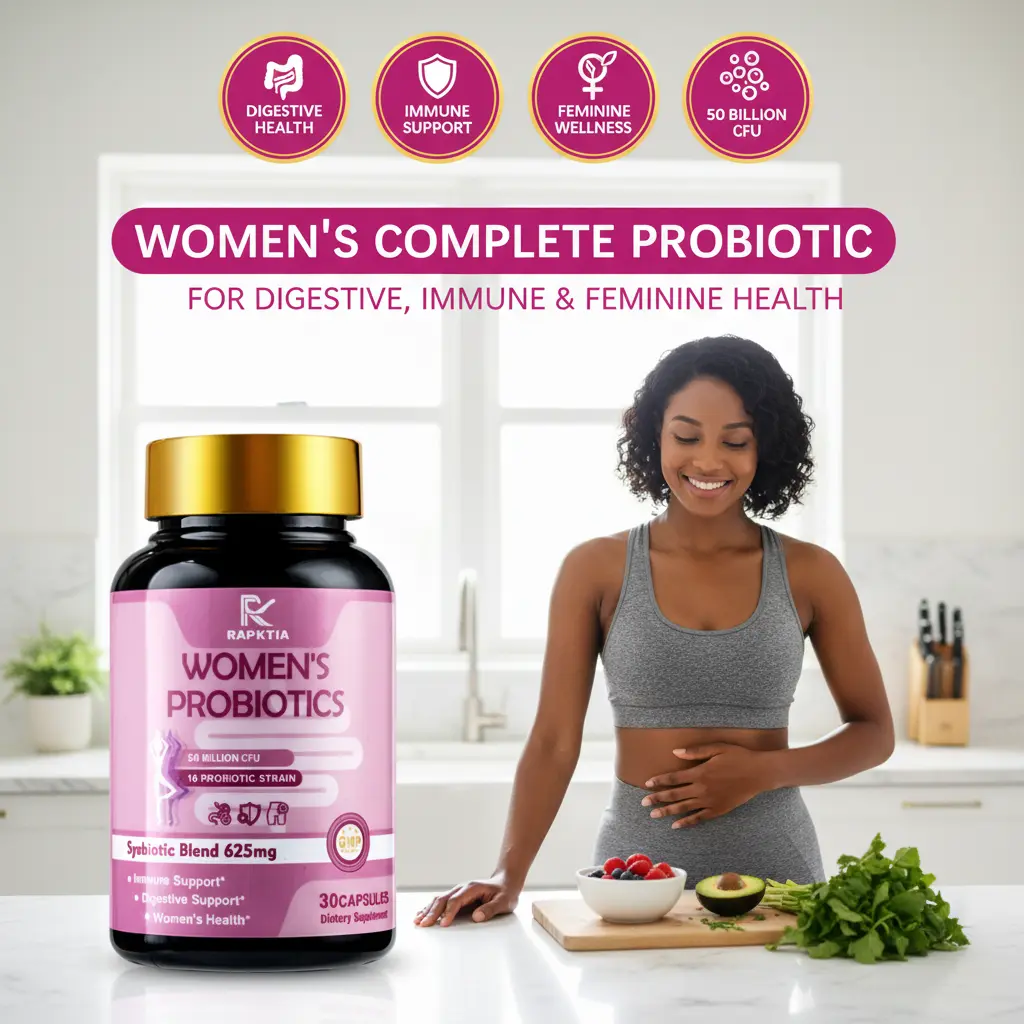 50 Billion CFU Probiotics, 16 Strains + Prebiotic Fiber- DailyGut & Vaginal Balance Support - For Women & Men -Limited Stock