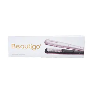 Beautigo Professional Steam Hair Straightener Flat Iron - Moisturizing & Styling, US Voltage, Salon Quality