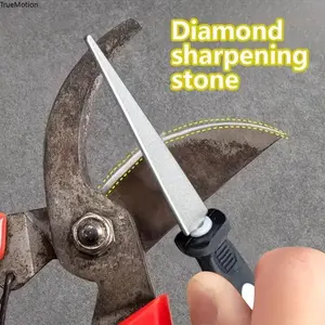 Heavy Duty Double Sided Diamond Coated Metal Sharpener File - for Scissors, Garden Shears, Pruners, Knives & All Blades