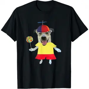 funny silly dog with lollipop meme T-Shirt for Men Women
